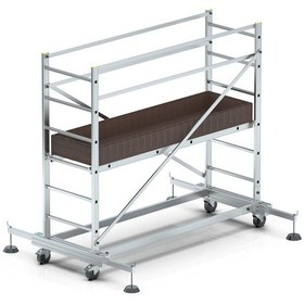 Resim Mht- Sky Master İki Parçalı Alüminyum İskele Merdiven 2x2 1 Adet 