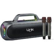 Resim Linktech M420 Premium Tws 2 Mikrofonlu 180 w Ekstra Bas Bluetooth Hoparlör Siyah 