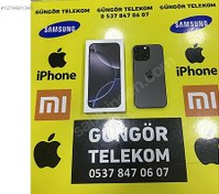 Resim Apple iPhone 16 Pro Max İkinci El TR | 256 GB | Siyah İkinci El GÜNGÖR TELEKOM TERTEMİZ 2 AYLIK İPHONE 16 PRO MAX PİL%100