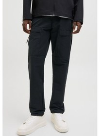 Resim Jack & Jones Jpstkane Hawk Tech Cargo Siyah Erkek Pantolon Siyah 