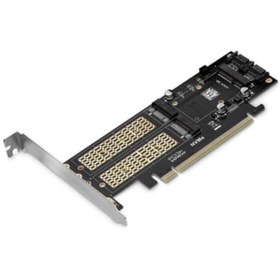 Resim Platoon Pcıe 16x M2 Nvme Ngff Msata Ssd 3in1 Adaptör Kartı 