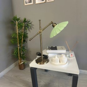 Resim Risso Mint Masa Lambası Dekoratif Abajur Çocuk Odası Başucu Lambası Okuma Lambası 