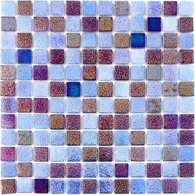 Resim MozaiKristaL Havuz ve Tüm Yüzeyler Için Cam Mozaik.Cam ölçüleri: 25X25X5 mm. File ölçüsü: 31,5X31,5 cm ( 1 Koli = 10 Karo File = 1 m2 Fiyatıdır ) 