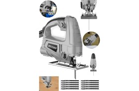 Resim Steiner Alman 4000 W Sjs Metal Şanzıman 6 Kademe Devirli Bakır Sargılı Dekupaj Testere Makinesi + 10 Uç 