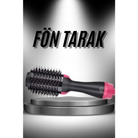Resim Saç Şekillendirici ve Saç Düzleştirici Fön Tarağı Tarak Fırça 1200W Saç Kurutma 