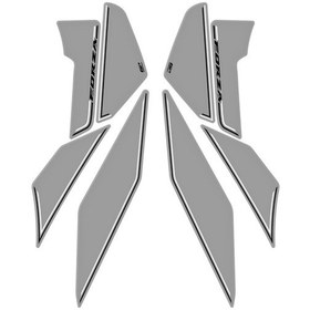 Resim GP Kompozit Honda Forza 250 2018-2025 Uyumlu Yan Alt Ayak Pad Nardo Gri 