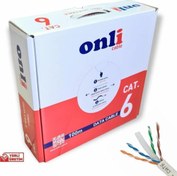 Resim 23AWG UTP CAT6 Network Kablosu Gri 100Mt Onli