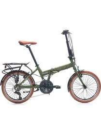 Resim Carraro Flexi 121 - 20 Jant - 21 Vites - Vb - Katlanır Bisiklet - Mat Haki 