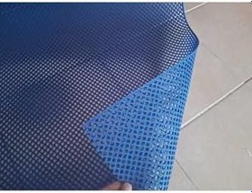 Resim MAVİ ISLAK ZEMİN MATI KAYDIRMAZ PVC PASPAS BANYO KAYMAZ YER MATI S MAT PETEK MAT mavi-120 x 800 