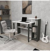 Resim Saye 5 Raflı Kitaplıklı Çalışma Masası 