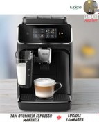 Resim Philips Lattego Premium Tam Otomatik Espresso Makinesi, Tek Dokunuşla 4 Çeşit İçecek + Lambader 