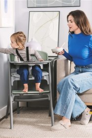 Resim Kinderkraft Lıvy 4 in1 Çocuk Mama Sandalyesi ve Ana Kucağı 110 Kg Taşıma Kapasitesi 