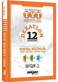Resim TYT Sosyal Bilimler Dekatlon Denemeleri ( 12 Adet ) - Ankara Yayıncılık 