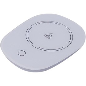 Resim Xiyyadms 55 C Akıllı Isıtıcı Bardak Altlığı - Yerel 220v Şarj, Kütle Sensörü, Tek Tuşlu Kontrol, Tüm Bardak Tipleri İçin, Beyaz Oval Model 