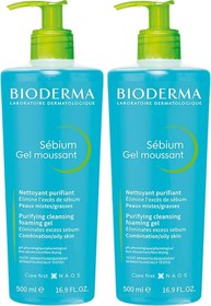 Resim Bioderma Sebium Foaming Gel Yüz Temizleme Jeli (2 paketi) 