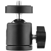 Resim Maiyame 360 Dönebilir Mini Tripod Başlığı - 1.5kg Taşıma Kapasiteli, 1/4 Vida Uyumlu, Hafif Alüminyum 