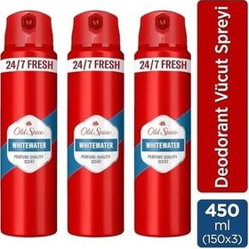 Resim Old Spice Whitewater Erkek Sprey Vücut Deodorantı 150 Ml 3lü Paket 