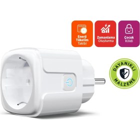 Resim Polosmart MP24 Uygulama Kontrollü Akıllı Priz Beyaz 