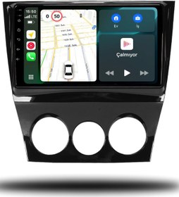 Resim MarTechno Android Multimedya 4GB RAM 64GB Hafıza Mazda RX8 2004-2011 ile uyumlu 