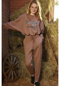 Resim Monamise 21156 Kadın Rahat Ev Giyim-tarçın Tarçın 