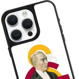 Resim Galatasaray ATA Arma Cam Telefon Kılıfı - iPhone 15 