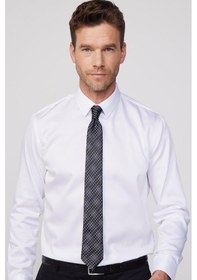 Resim Tudors Slim Fit Non Iron Beyaz Erkek Gömlek-29751-beyaz Beyaz 