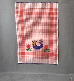 Resim Pınar 6788 9651 El Yapımı 2' li Şahmaran İşlemeli Nakışlı Koton Kurulama Bezleri 