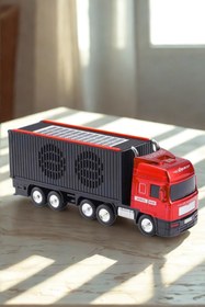 Resim LEERFEI Kamyon Model Araba Kablosuz Hoparlör TF Kart USB Bluetooth FM Radyo Aux Destekli Bluetooth Speaker 