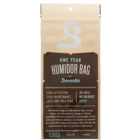 Resim Boveda 1 Yıllık Küçük Boy Puro Poşeti Humidor 