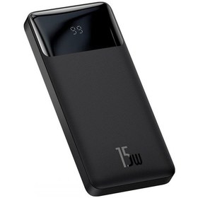 Resim Baseus Bipow 15w Hızlı Şarj 10000 Mah Led Göstergeli Powerbank Siyah 