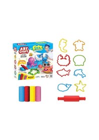 Resim Deniz Hayvanları Oyun Hamur Seti 200 Gr. - Oyun Hamuru Seti - Hamur Setleri - Hamur Kalıpları Renkli 