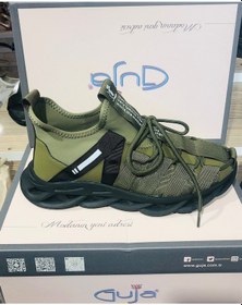 Resim Arme Cıty Guja Ac23k598 Bağcıklı Kaucuk Esnek Taban Dalgıç Kumaş Haki - Siyah 