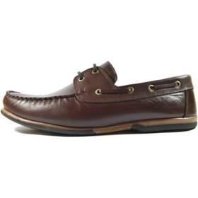 Resim Riverland Y-03 Erkek Kahve Deri Casual Ayakkabı 