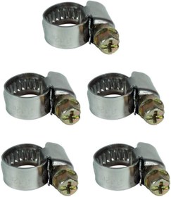 Resim STOREMAX Kelepçe Seti 5 Parça (Kompresör Aksesuarı, basınçlı hava hortumları için hortum kelepçeleri, Ø 8 - 1 