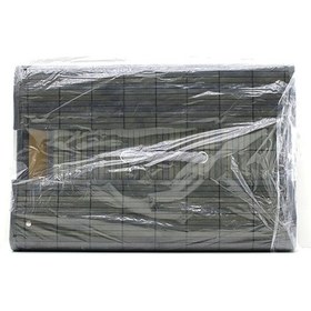 Resim Gri Dikdörtgen 40x30cm - Y:60cm Bambu Ahşap Kirli Çamaşır Sepeti Seyyar Kapaklı Kumaş Çantalı İp Kulplu 5399 Çok Renkli 