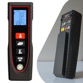 Resim Texta MTR60 Klipsli Lazerli Mesafe Ölçer 60 Metre Ölçüm Mesafesi 