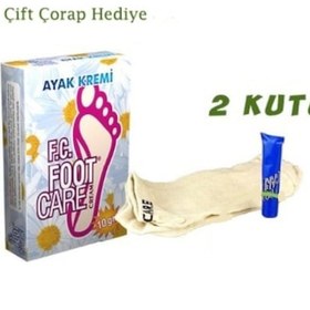 Resim Foot Care Ayak Kokusu Giderici Ayak Kremi 10 G x 2 + Pamuklu Çorap x 2 Adet 