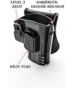 Resim Safari AVM Multicam Siyah Level 2 Polimer Silah Kılıfı 