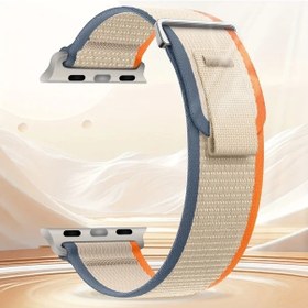 Resim Gaojunshop01 Nylon Band İwatch Ultra 2 Ultra 49mm 46mm 45mm 44mm 42mm 41mm 40mm 38mm Erkek Kadın Esnek Spor Kayış Mixed Color 