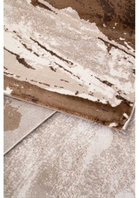 Resim Bafra Beyaz Kahverengi Halı Yumuşak Oturma Odası Salon Çocuk Odas Beyaz - Kahverengi 