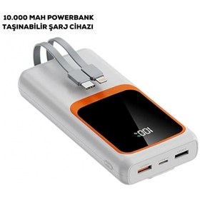 Resim 10000 Mah Taşınabilir Şarj Cihazı Hızlı Şarj, Hafif Ve Dayanıklı Tasarım Çok Renkli 