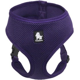 Resim Air Mesh, Mor Köpek-Kedi Göğüs Tasması - M 