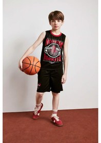 Resim Defacto Nba Houston Rockets Bisiklet Yaka Atlet Erkek Çocuk H2956a826hsbk81 Siyah-bk81 
