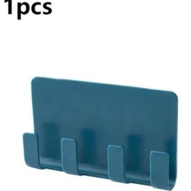 Resim GongtuShop Mavi 02 Tarzı Yeni Cep Telefonu Tutucu Duvara Monte Organizatör Saklama Kutusu Duvar Şarj Cihazı Kancası Kablo Şarj Ünitesi Çok Işlevli Tutucu Stand (Yurt Dışından) 