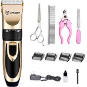 Resim Qingmipy Profesyonel Şarjlı Kedi Köpek Tıraş Makinesi - 4 Farklı Tarak Ucu İle Sessiz Ve Kablosuz Evcil Hayvan Bakım Seti 