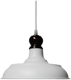 Resim TEKAY AYDINLATMA çocuk odası genç odası koridor mutfak avizesi beyaz metal avize ahşap askılı metal avize Beyaz 14 x 25 