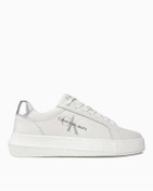Resim Calvin Klein Kadın Marka Logolu Günlük Kullanıma Uygun Beyaz Sneaker YW0YW01224 YBR 