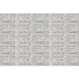 Resim 3D Gri - Beyaz Taş Desen Duvar Kağıdı 