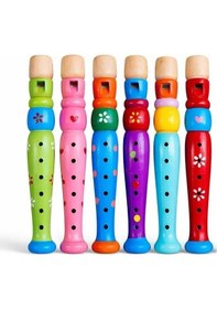 Resim Ahşap Renkli Flüt Küçük 