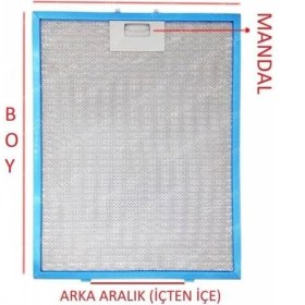 Resim Parmis White Daisy Davlumbaz 20,5X47,5 cm Arkaara 4,5 2 Adet 